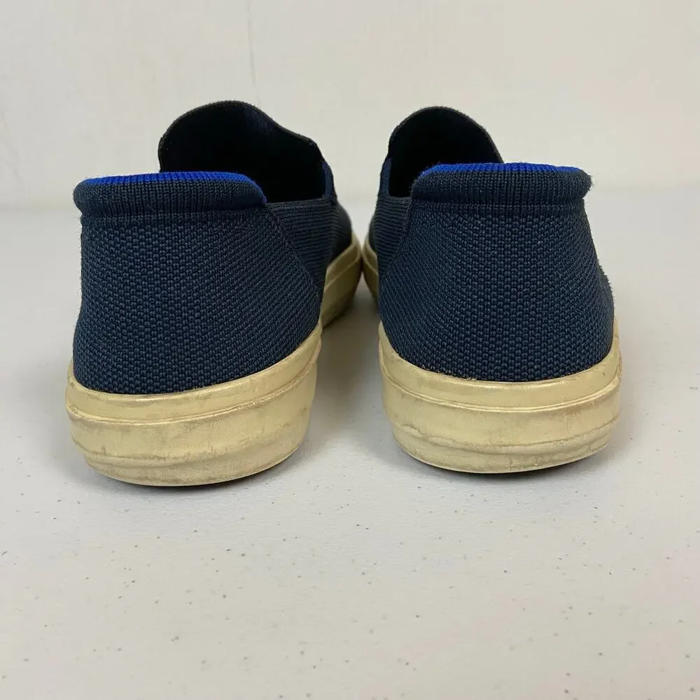 Rothy's The Original Slip On Sneaker Shoes Unisex M9 W10.5 Navy Blue Casual